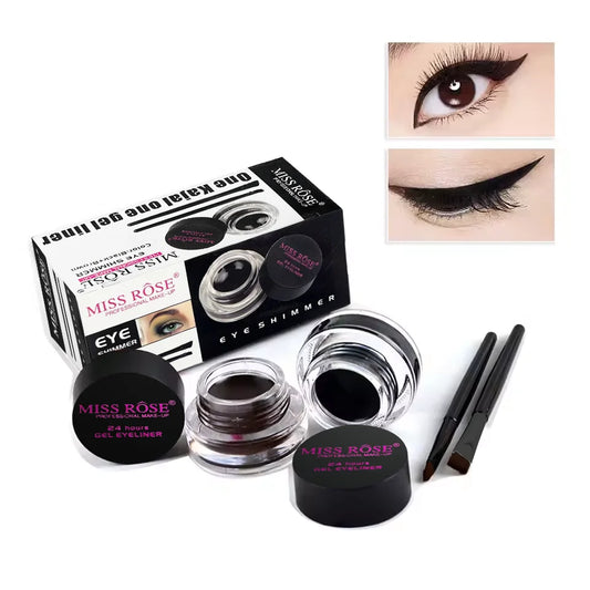 Waterproof Eyeliner Cream Set - 2 Colours, Long-Lasting & Smudge-Proof